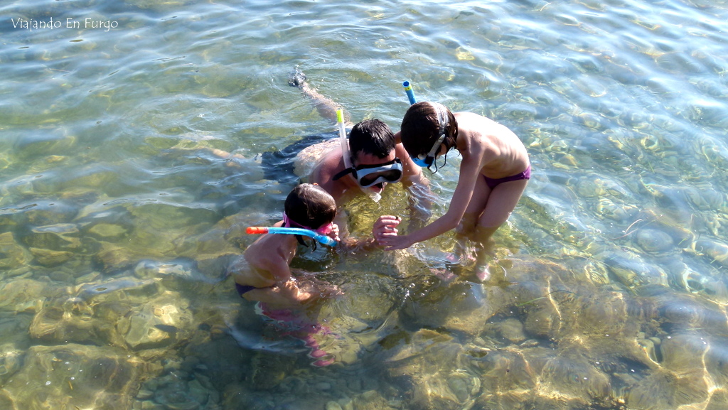 Snorkel en Croacia en furgo