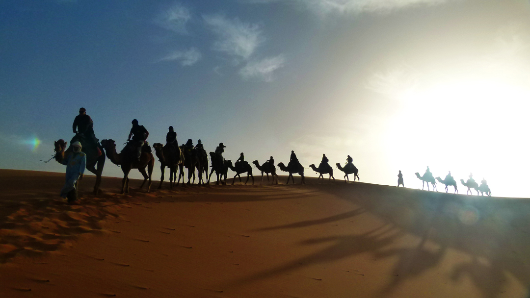 Una noche en el desierto de Marruecos